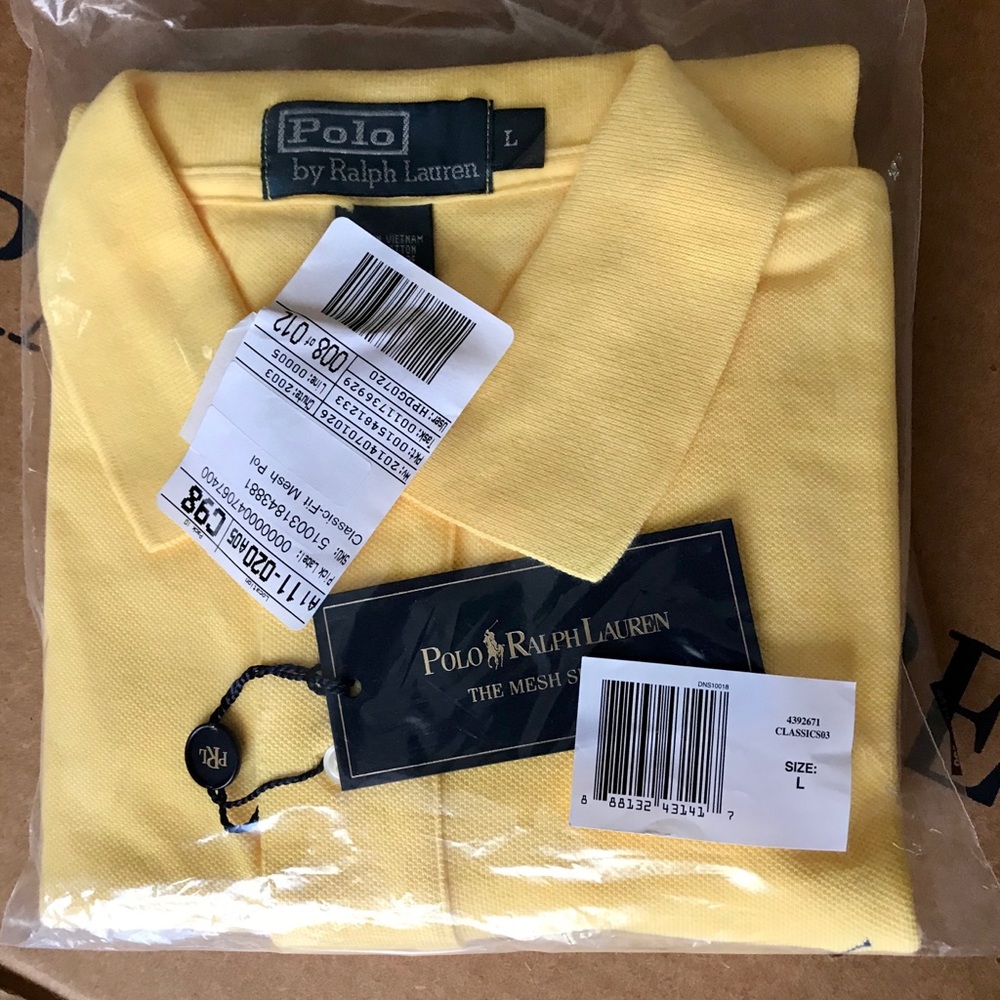 NWT 👕 RL “The Iconic Mesh Polo Shirt” SEALED